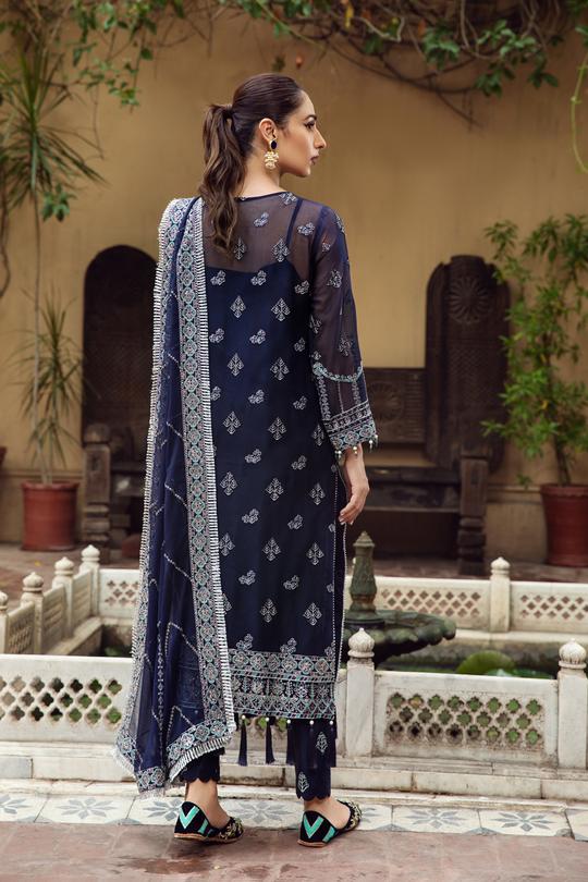 Shaahana | Alizeh Embroidered Chiffon Festive Collection Shahtaj | Unstitched Embroidered Chiffon Suits
