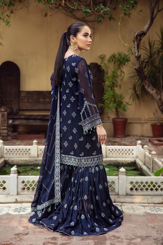 Shaahana | Alizeh Embroidered Chiffon Festive Collection Shahtaj | Unstitched Embroidered Chiffon Suits