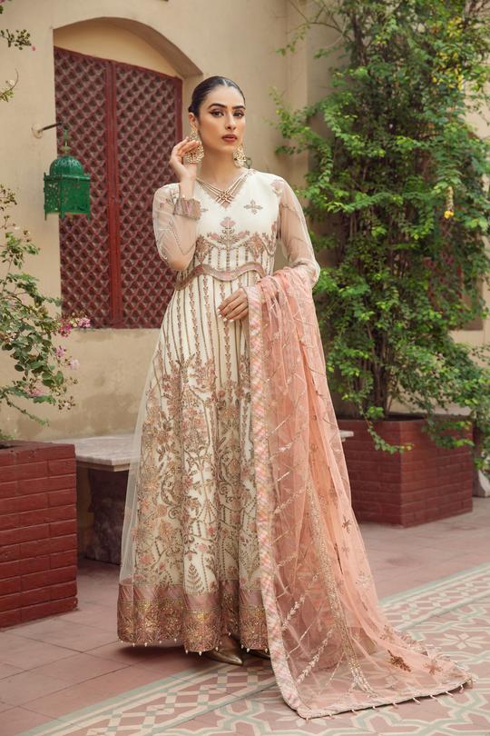 Zevar | Alizeh Embroidered Chiffon Festive Collection Shahtaj | Unstitched Embroidered Chiffon Suits
