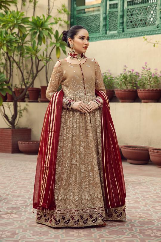 Aangan | Alizeh Embroidered Chiffon Festive Collection Shahtaj | Unstitched Embroidered Chiffon Suits