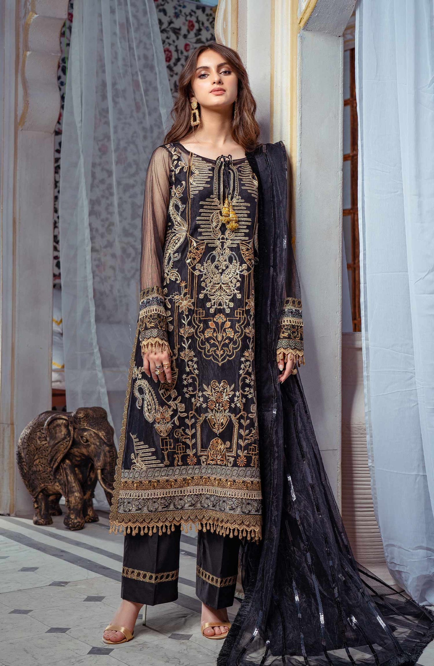 After Midnight - (MLRD - 068) | Maryum N Maria Luxury Pret Eid Edit 2022 | Stitched Ready to Wear Suits