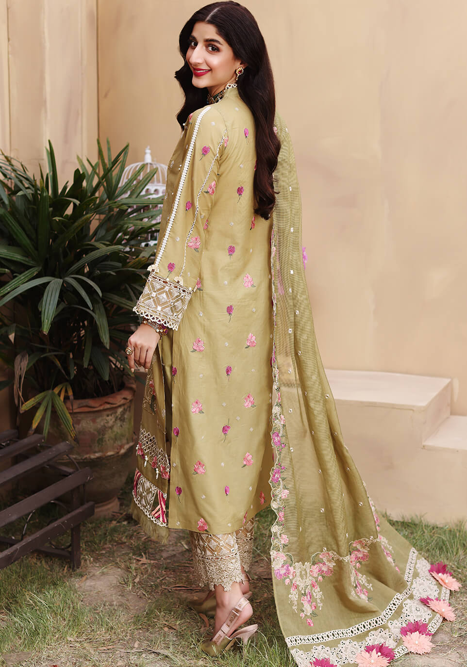 ELF-3B Vendela | Elaf Luxury Festive Lawn Collection 2022 | Unstitched Embroidered Lawn Suits