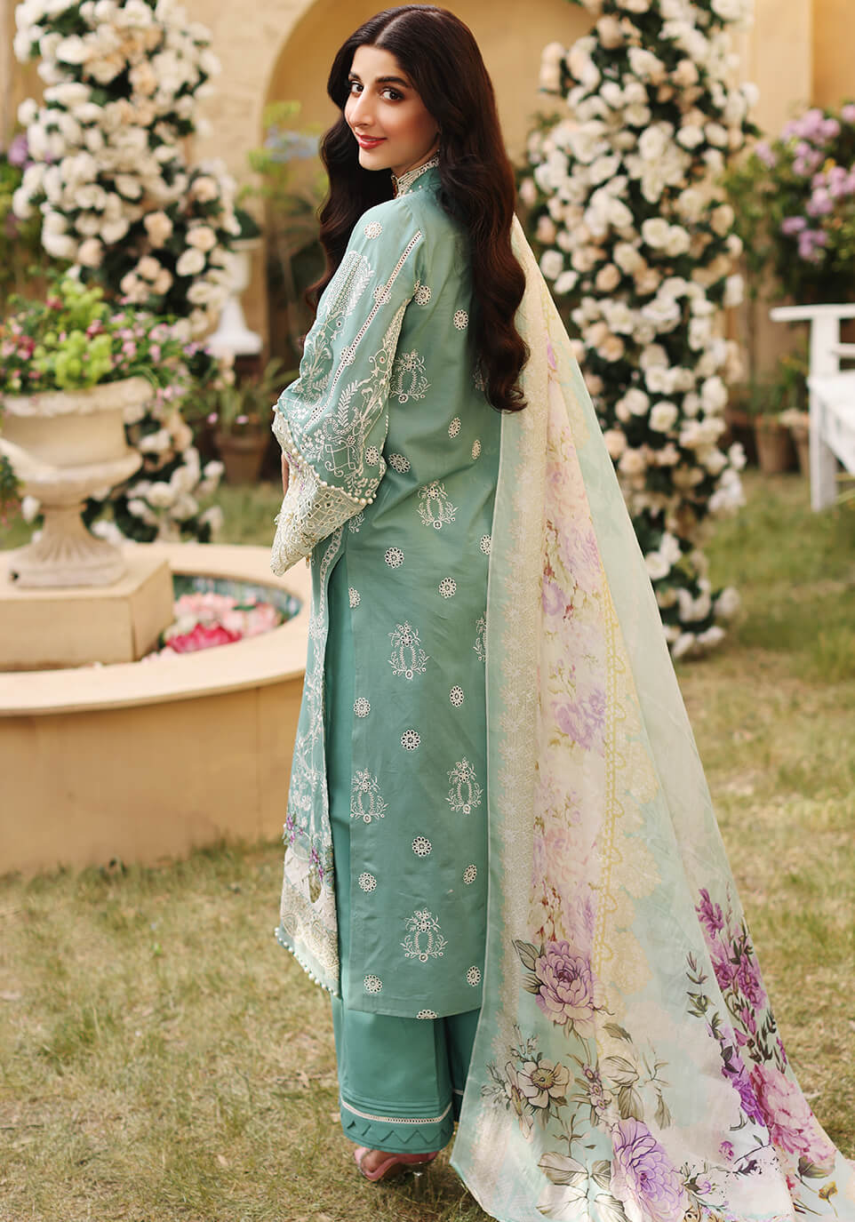 ELF-10A Amulet | Elaf Luxury Festive Lawn Collection 2022 | Unstitched Embroidered Lawn Suits