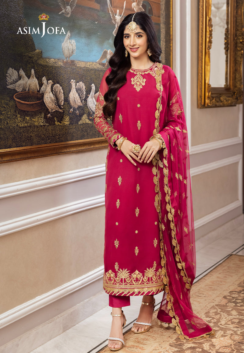 AJZS-22 | Asim Jofa Zari Sitara Luxury Eid Festive Collection 2023 | Unstitched Embrodried Suits