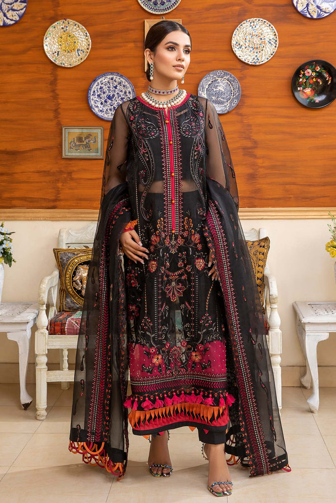 CHM-07 | Charizma Chimmer Chiffon Collection 2022 Vol 1 | Unstitched Embroidered Chiffon Suits