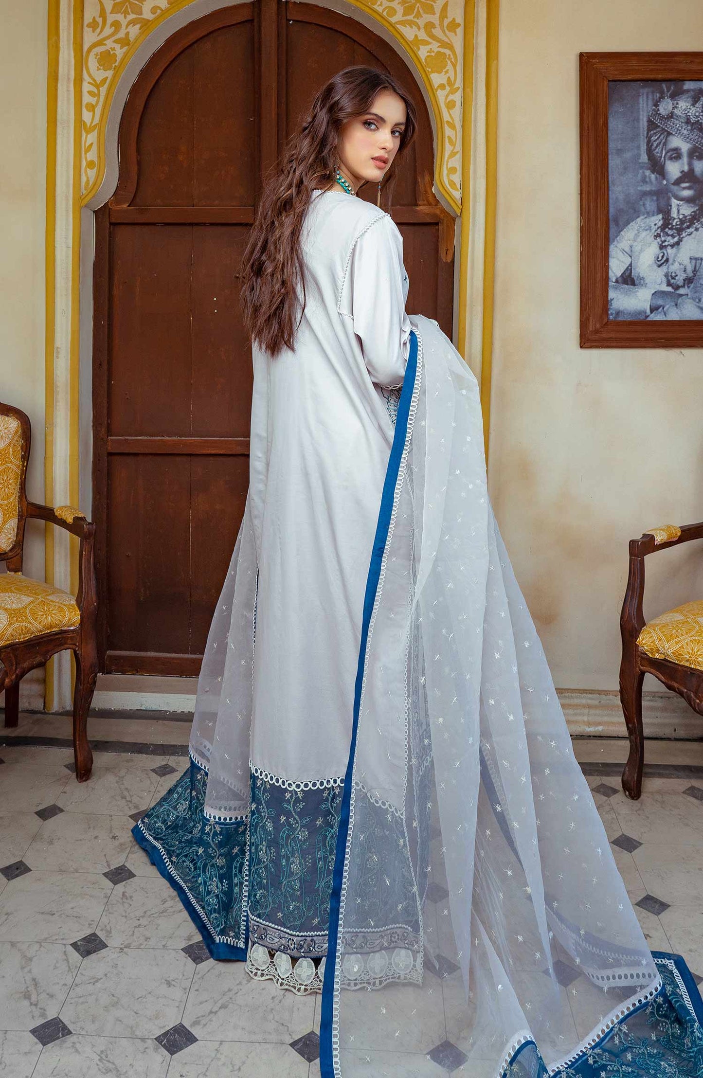 Barley Blue - (MLRD - 064) | Maryum N Maria Luxury Pret Eid Edit 2022 | Stitched Ready to Wear Suits