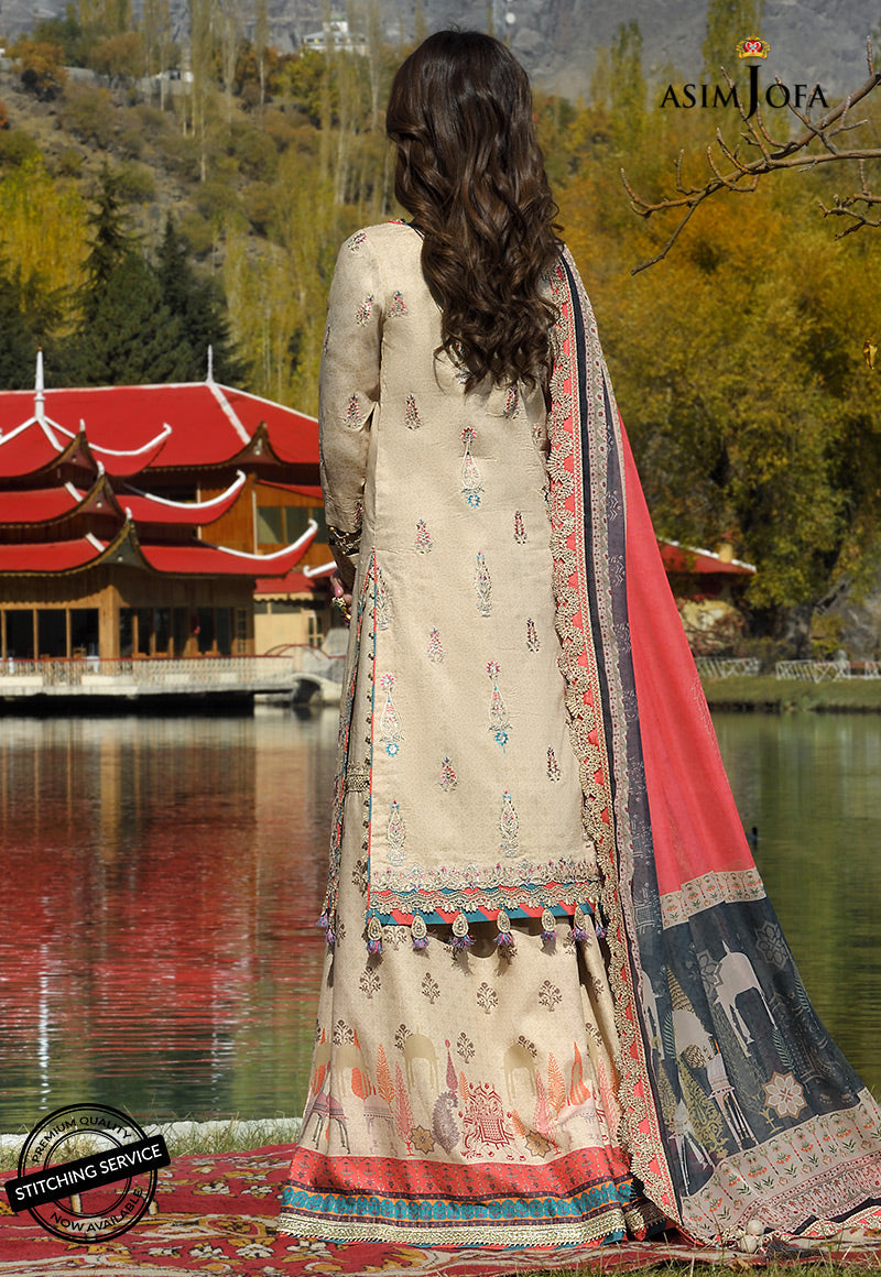 AJSL-2 | Asim Jofa Shehr-e-Yaar Luxury Lawn Collection 2022 | Unstitched Embroidered Lawn Suits