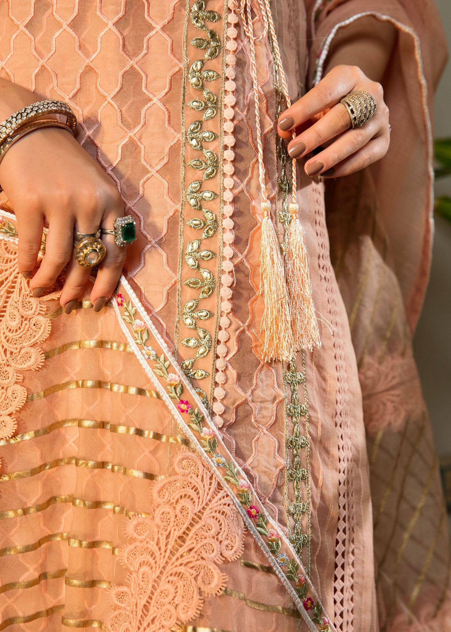 Moonlit Nights | Crimson X Saira Shakira Eid Pret '22 | Stitched RTW Lawn & Organza Suits