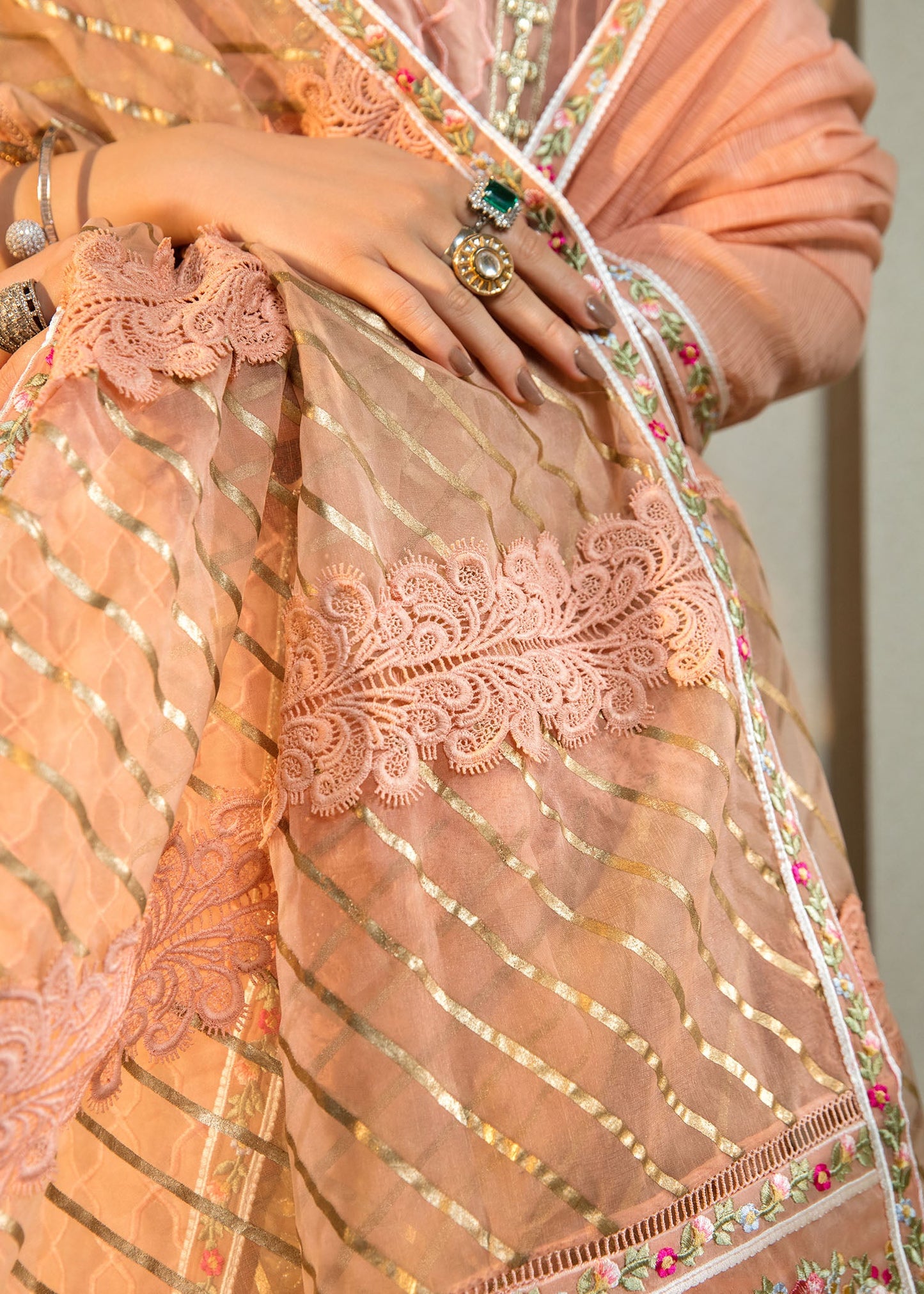 Moonlit Nights | Crimson X Saira Shakira Eid Pret '22 | Stitched RTW Lawn & Organza Suits