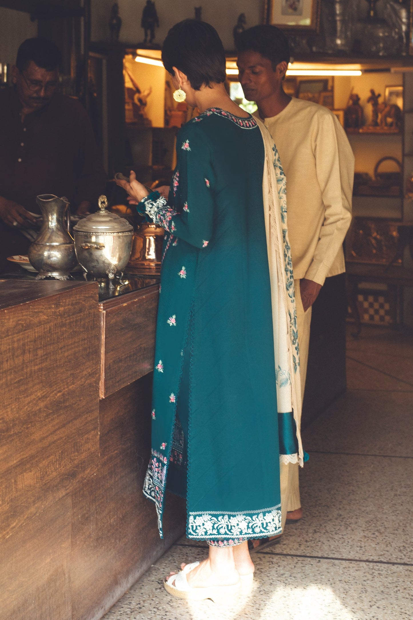 NEGIN (ZW21-07) | Zaha Hamrahi Winter Collection 2021 | Unstitched Embroidered Khaddar Suits