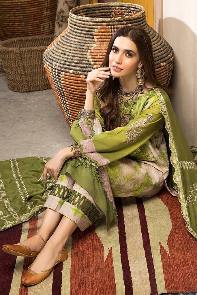 CNW-8 | Charizma Naranji Unstitched Embroidered Khaddar With Embroidered Shawl Vol-1 Collection | Unstitched Embroidered Suit