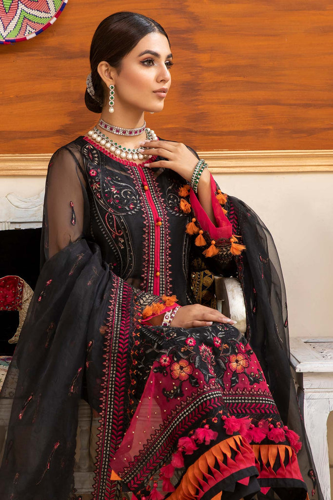 CHM-07 | Charizma Chimmer Chiffon Collection 2022 Vol 1 | Unstitched Embroidered Chiffon Suits