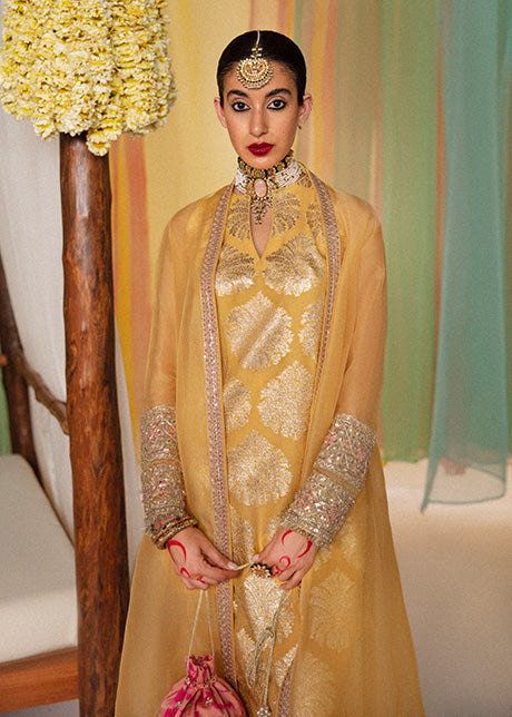 Seher | Hussain Rehar Khawab Ghar Eid Luxury Pret RTW Collection 2022 | Stitched Organza Silk Suit