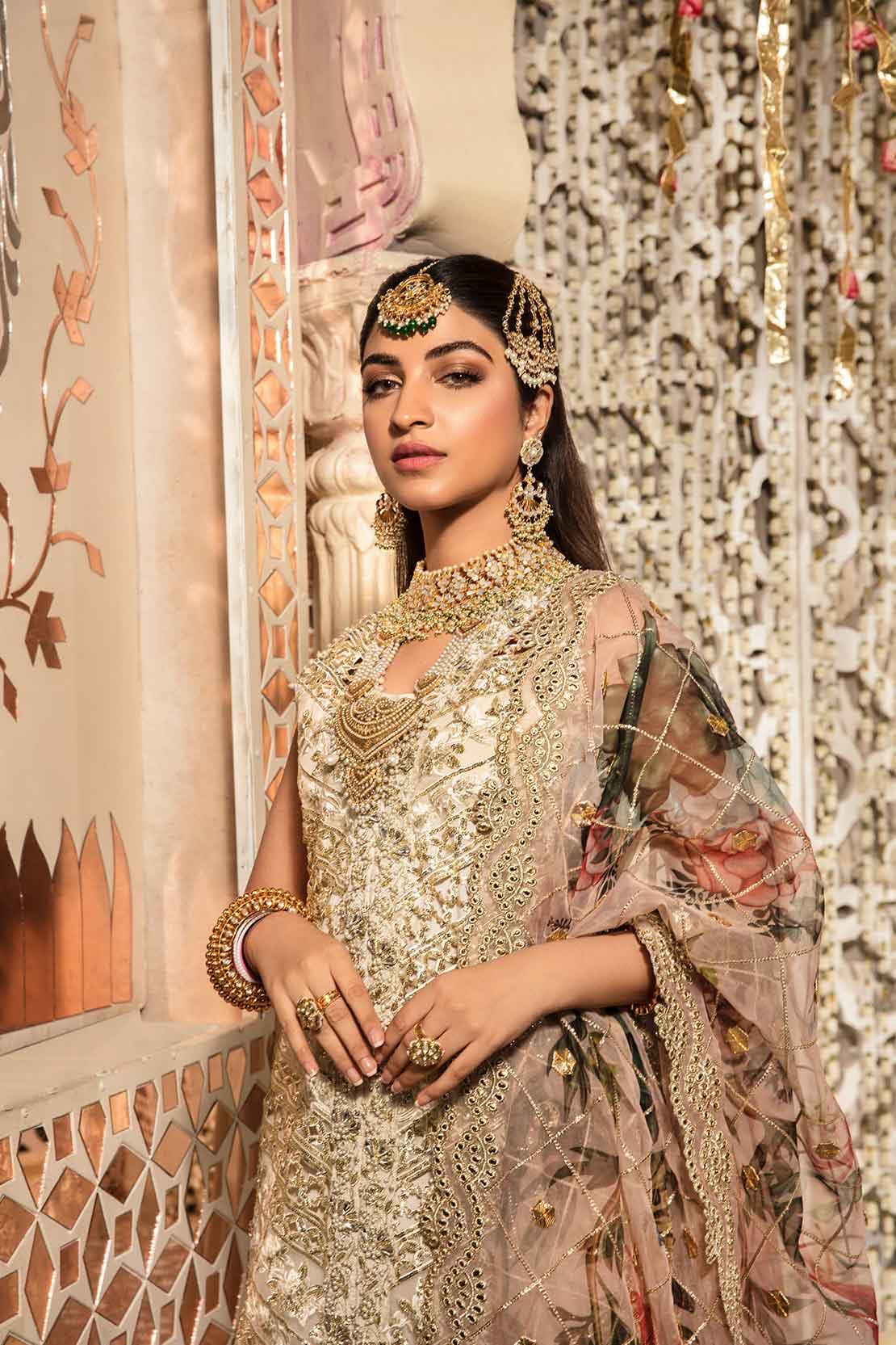 5A A CUTWORK AFFAIR - IVORY | Crimson X Saira Shakira Wedding Collection '22 | Unstitched Embroidered Velvet Suits