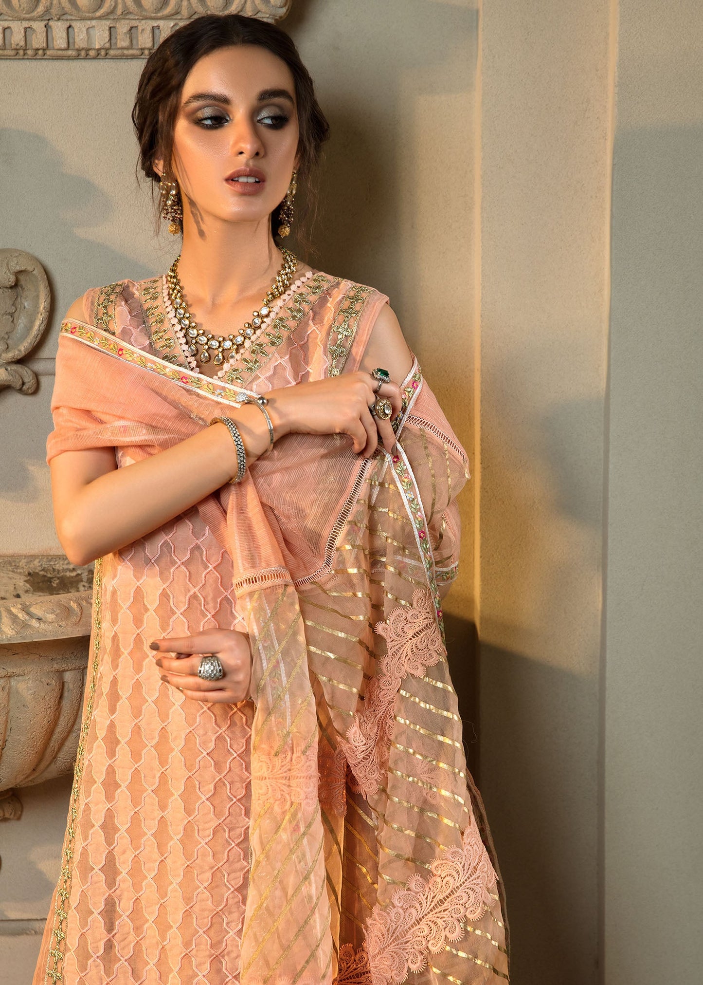 Moonlit Nights | Crimson X Saira Shakira Eid Pret '22 | Stitched RTW Lawn & Organza Suits