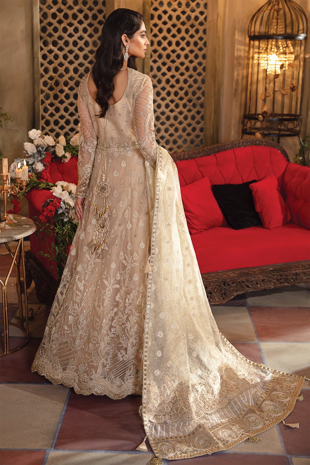 IMC-06 CANDLELIGHT- 3PC | Iznik Meraki Luxury Chiffon Collection 2021 | Unstitched Embroidered Luxury Chiffon Suits