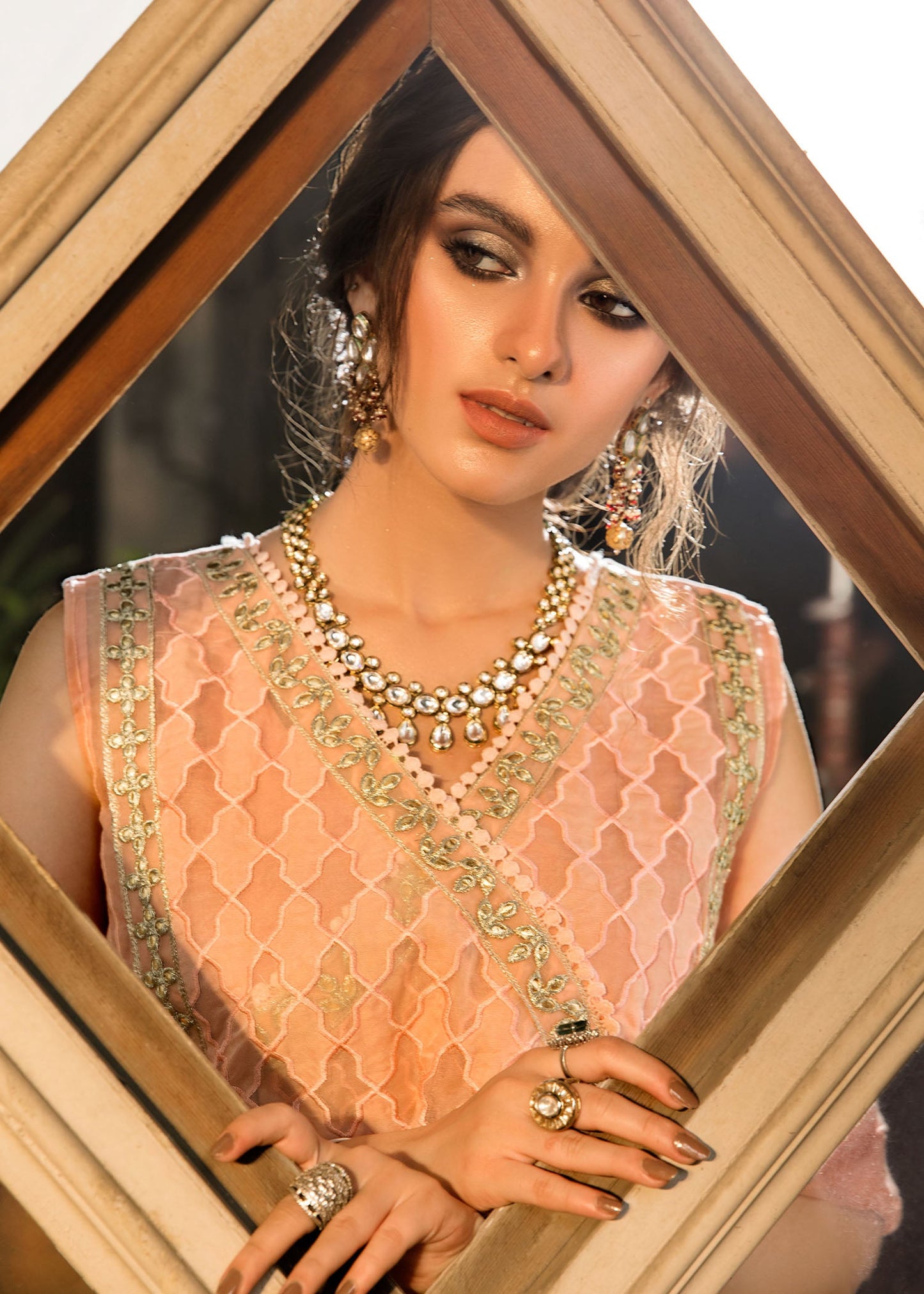Moonlit Nights | Crimson X Saira Shakira Eid Pret '22 | Stitched RTW Lawn & Organza Suits