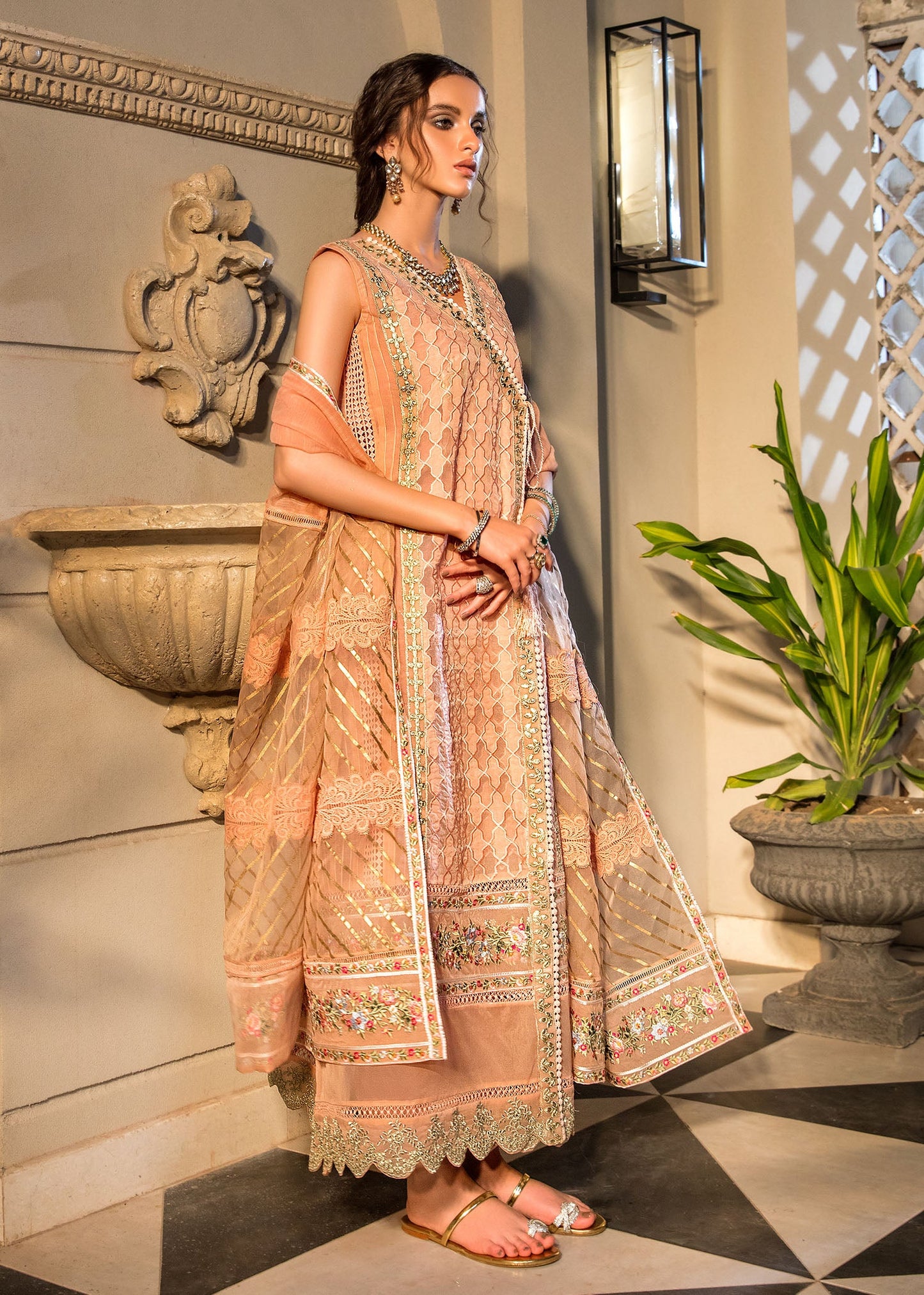 Moonlit Nights | Crimson X Saira Shakira Eid Pret '22 | Stitched RTW Lawn & Organza Suits