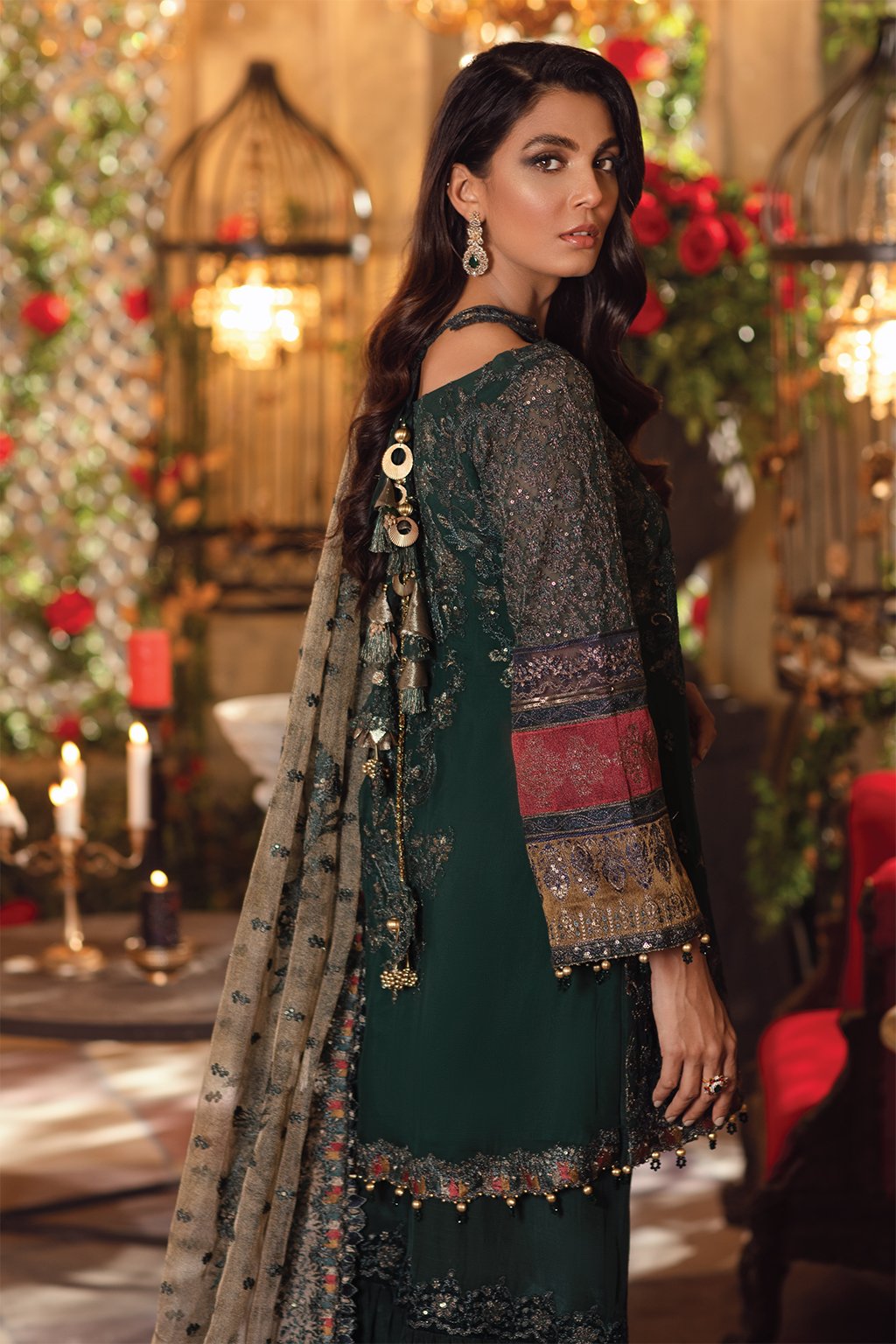 IMC-08 SERENITY -3PC | Iznik Meraki Luxury Chiffon Collection 2021 | Unstitched Embroidered Luxury Chiffon Suits