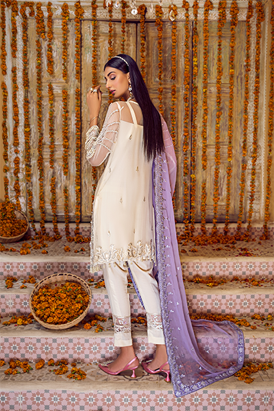 ZQ 03 | Zebtan Zarqon Luxury Bridal Collection Vol 6 2021 | Unstitched Embroidered Chiffon Suits