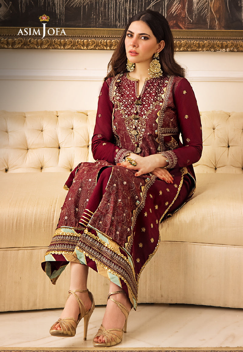 AJZS-10 | Asim Jofa Zari Sitara Luxury Eid Festive Collection 2023 | Unstitched Embrodried Suits