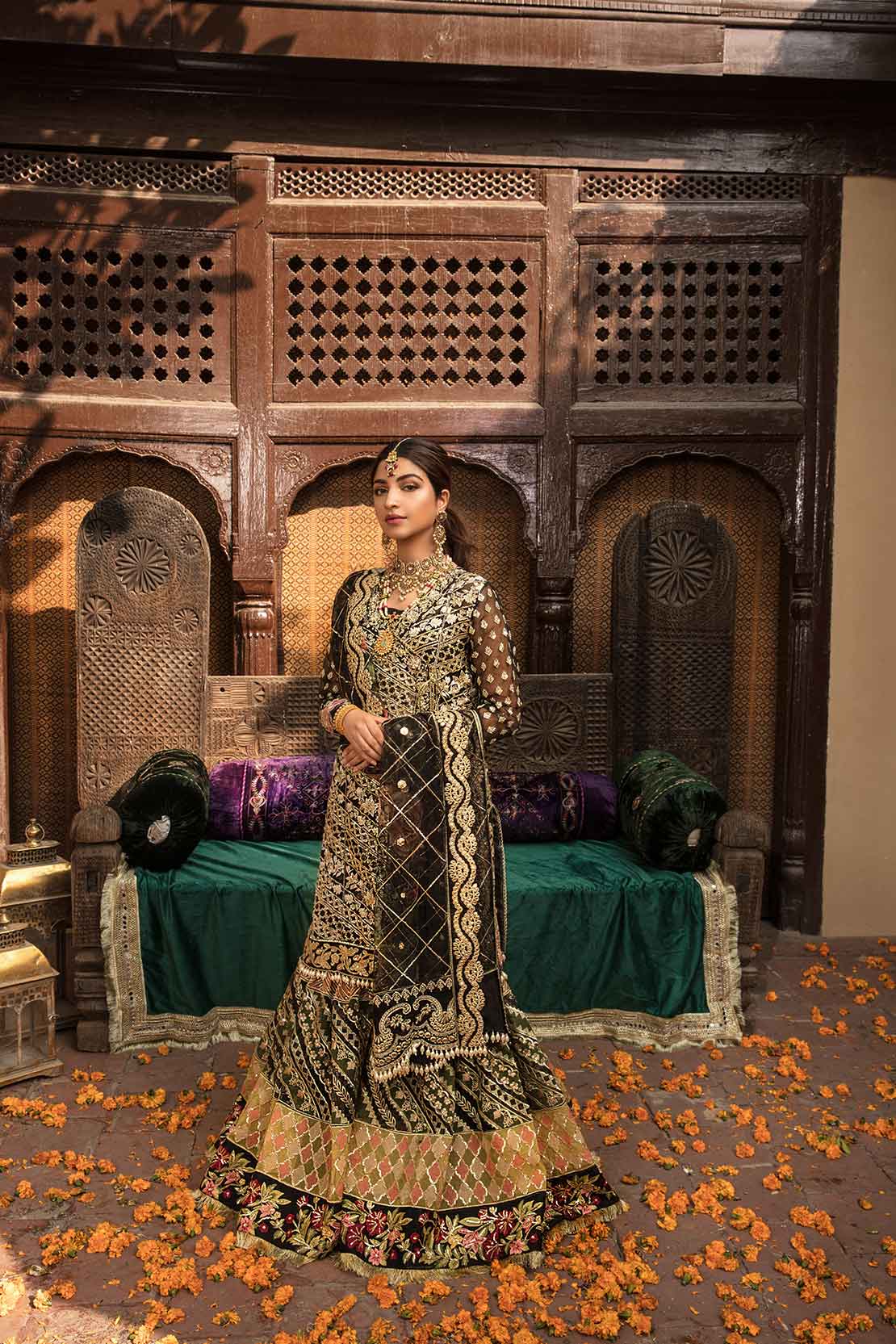 5B A CUTWORK AFFAIR - ONYX | Crimson X Saira Shakira Wedding Collection '22 | Unstitched Embroidered Velvet Suits