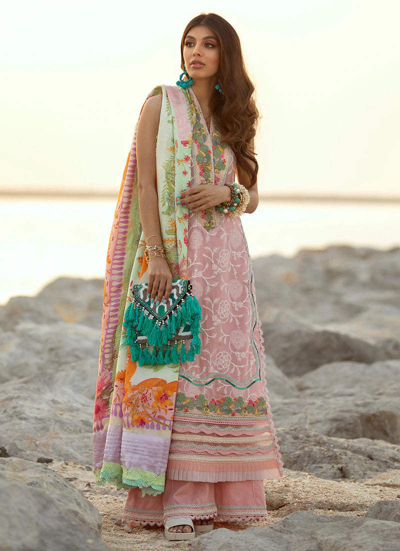 Aruba Rose | Farah Talib Aziz ILO ILO Luxury Lawn Collection 2022 | Unstitched Embroidered Lawn Suits