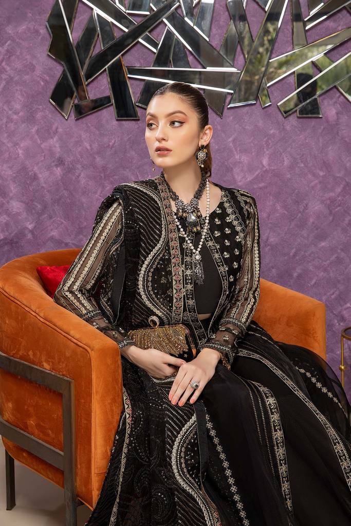 DD -01 | Charizma Diamond Dust Luxury Collection Vol 2 | Unstitched Embroidered Organza Suit