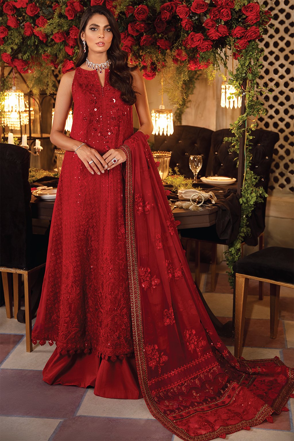 IMC-04 RHYTHM - 3PC | Iznik Meraki Luxury Chiffon Collection 2021 | Unstitched Embroidered Luxury Chiffon Suits