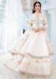 EL-22-02-White | Maria.B. Lawn Eid Collection 2022 | Unstitched Embroidered Lawn Suit