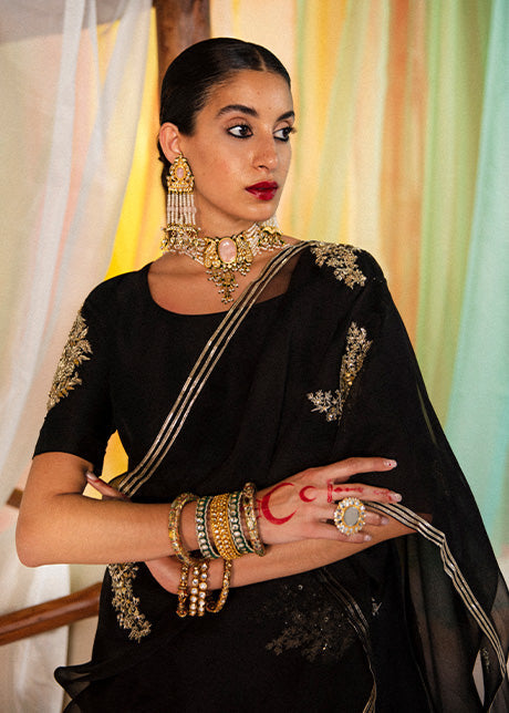 Sar | Hussain Rehar Khawab Ghar Eid Luxury Pret RTW Collection 2022 | Stitched Organza Silk Suit