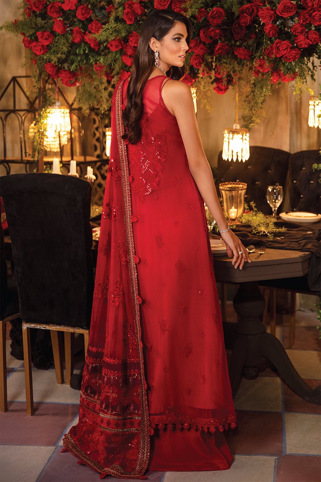 IMC-04 RHYTHM - 3PC | Iznik Meraki Luxury Chiffon Collection 2021 | Unstitched Embroidered Luxury Chiffon Suits