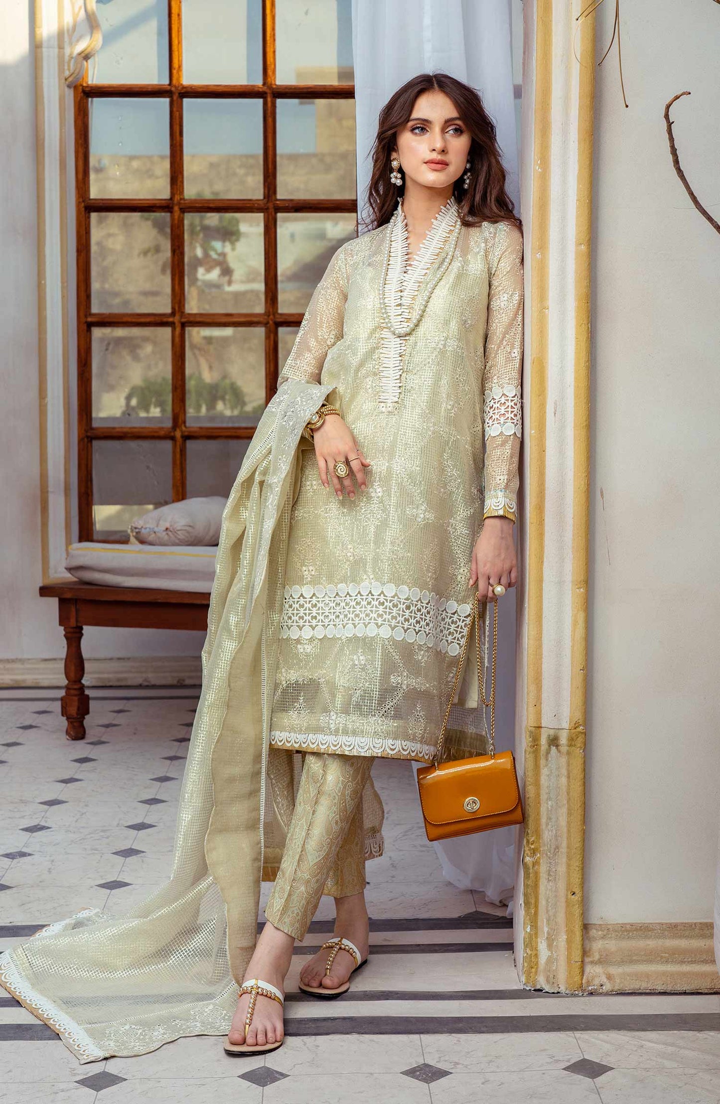 Gold Line - (MLRD - 063) | Maryum N Maria Luxury Pret Eid Edit 2022 | Stitched Ready to Wear Suits