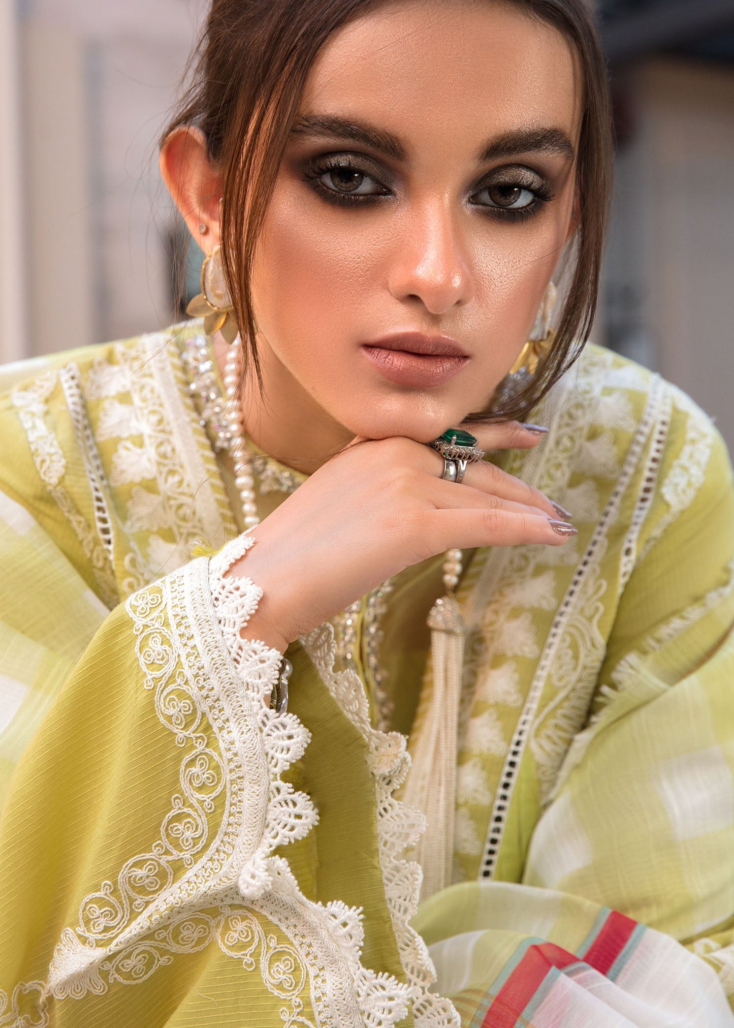 A Free Spirit | Crimson X Saira Shakira Eid Pret '22 | Stitched RTW Rib Lawn Suits