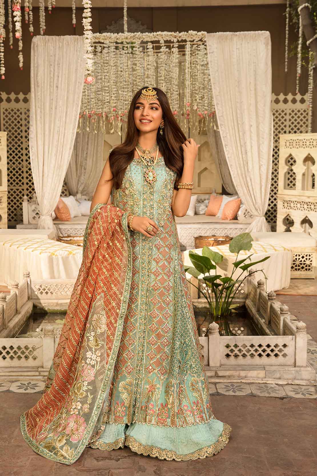 6A ARTISANAL STORIES - MAYA | Crimson X Saira Shakira Wedding Collection '22 | Unstitched Embroidered Velvet Suits