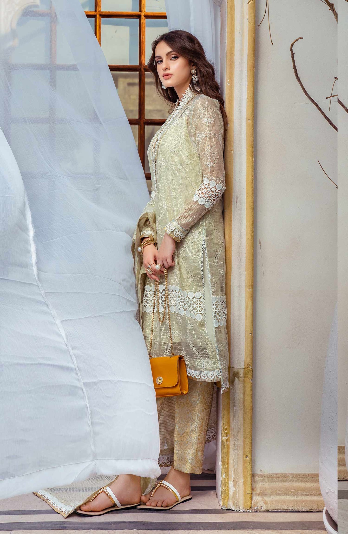 Gold Line - (MLRD - 063) | Maryum N Maria Luxury Pret Eid Edit 2022 | Stitched Ready to Wear Suits