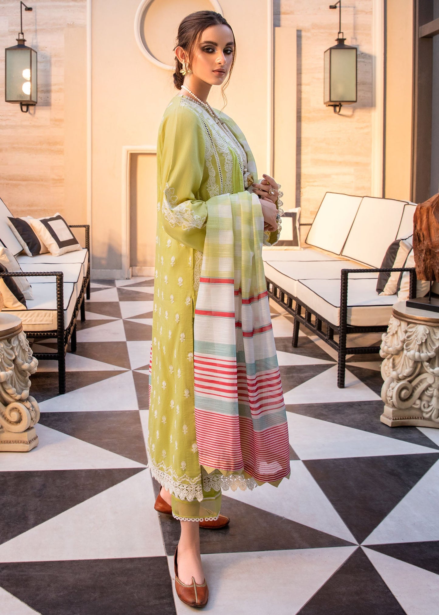 A Free Spirit | Crimson X Saira Shakira Eid Pret '22 | Stitched RTW Rib Lawn Suits
