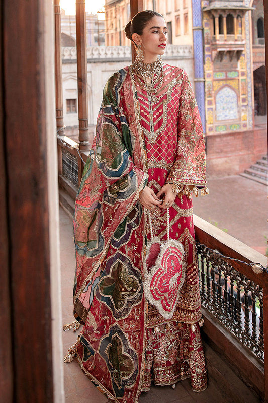 NASEEBO LAL | MNR Zarlish Festive Unstitched Collection 2022 | Unstitched Embroidered Organza Suit