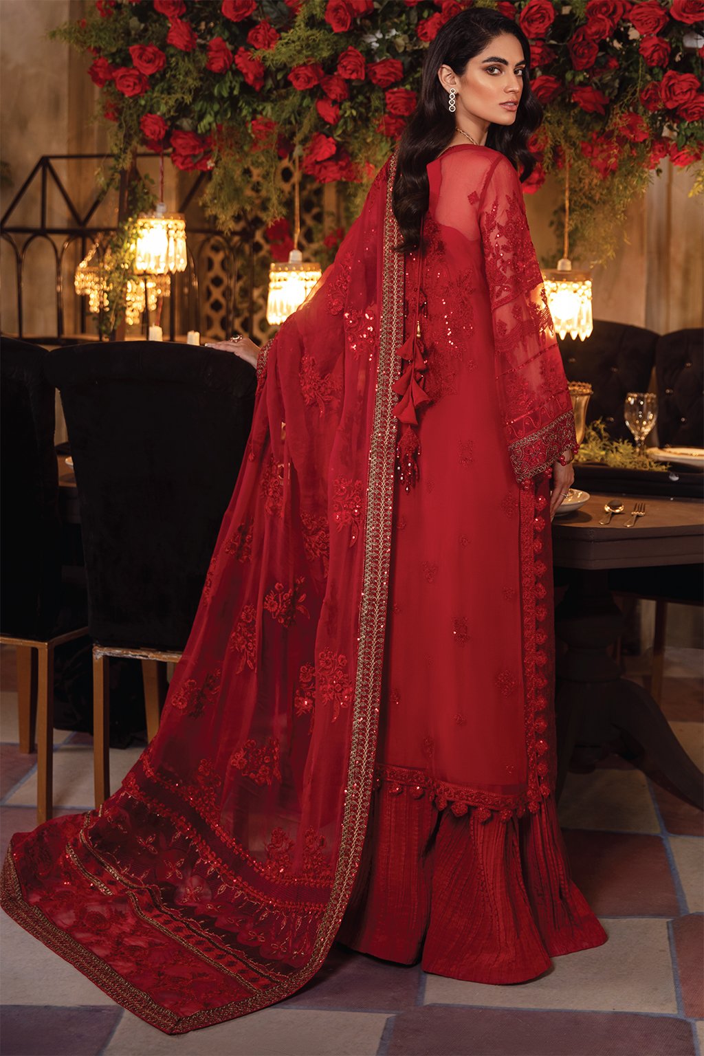 IMC-04 RHYTHM - 3PC | Iznik Meraki Luxury Chiffon Collection 2021 | Unstitched Embroidered Luxury Chiffon Suits
