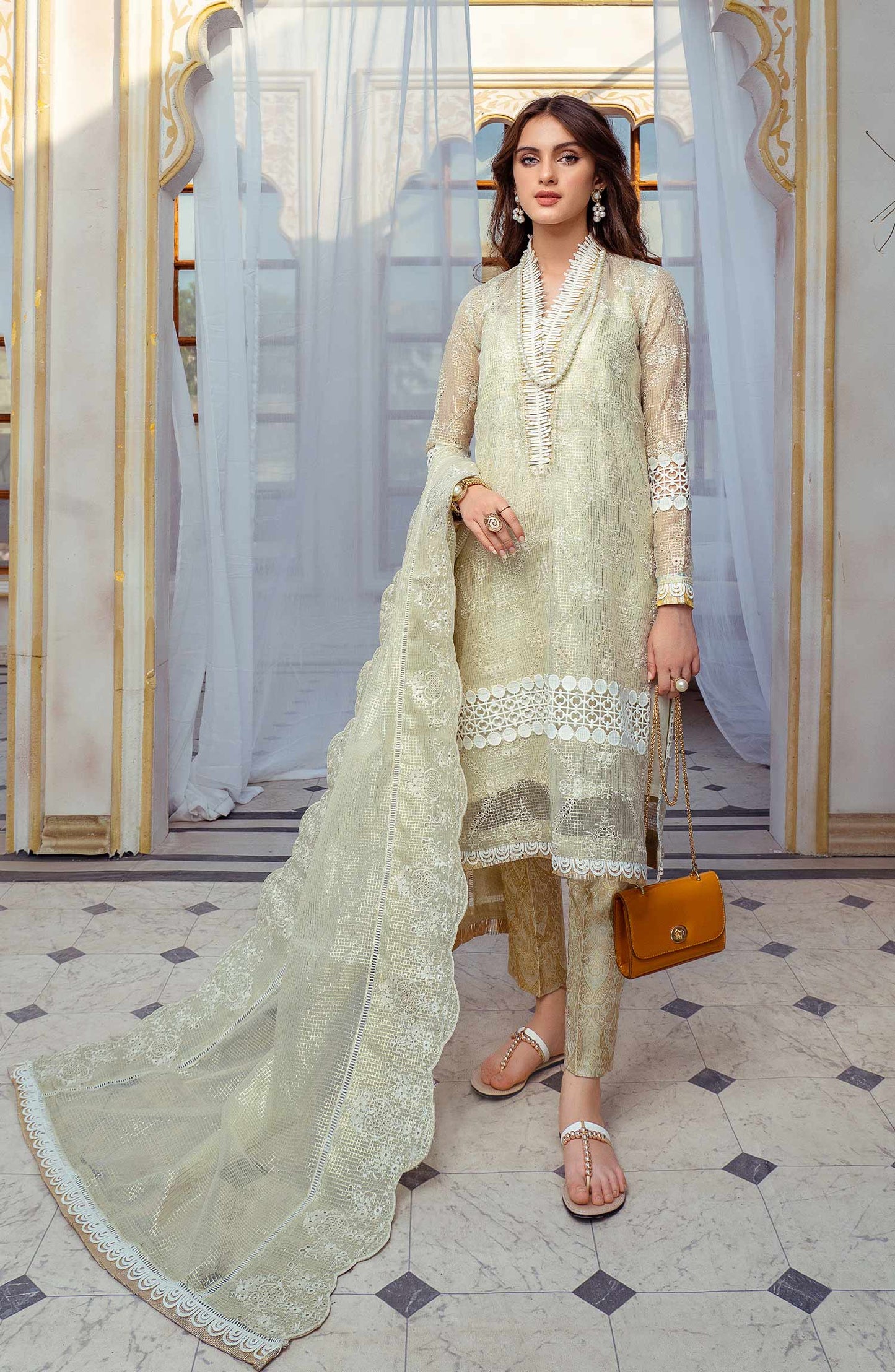 Gold Line - (MLRD - 063) | Maryum N Maria Luxury Pret Eid Edit 2022 | Stitched Ready to Wear Suits