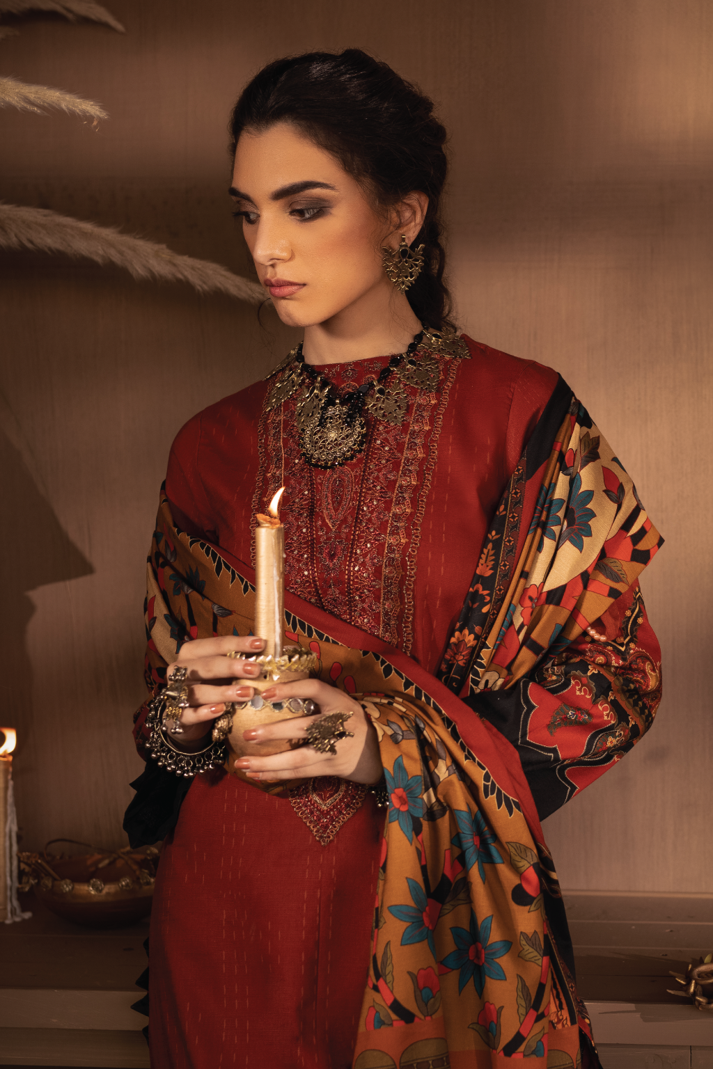 ILC-07 SIBGHA -3PC | Iznik Zarafshan Linen Collection 2021 | Unstitched Embroidered Linen Organza Suits