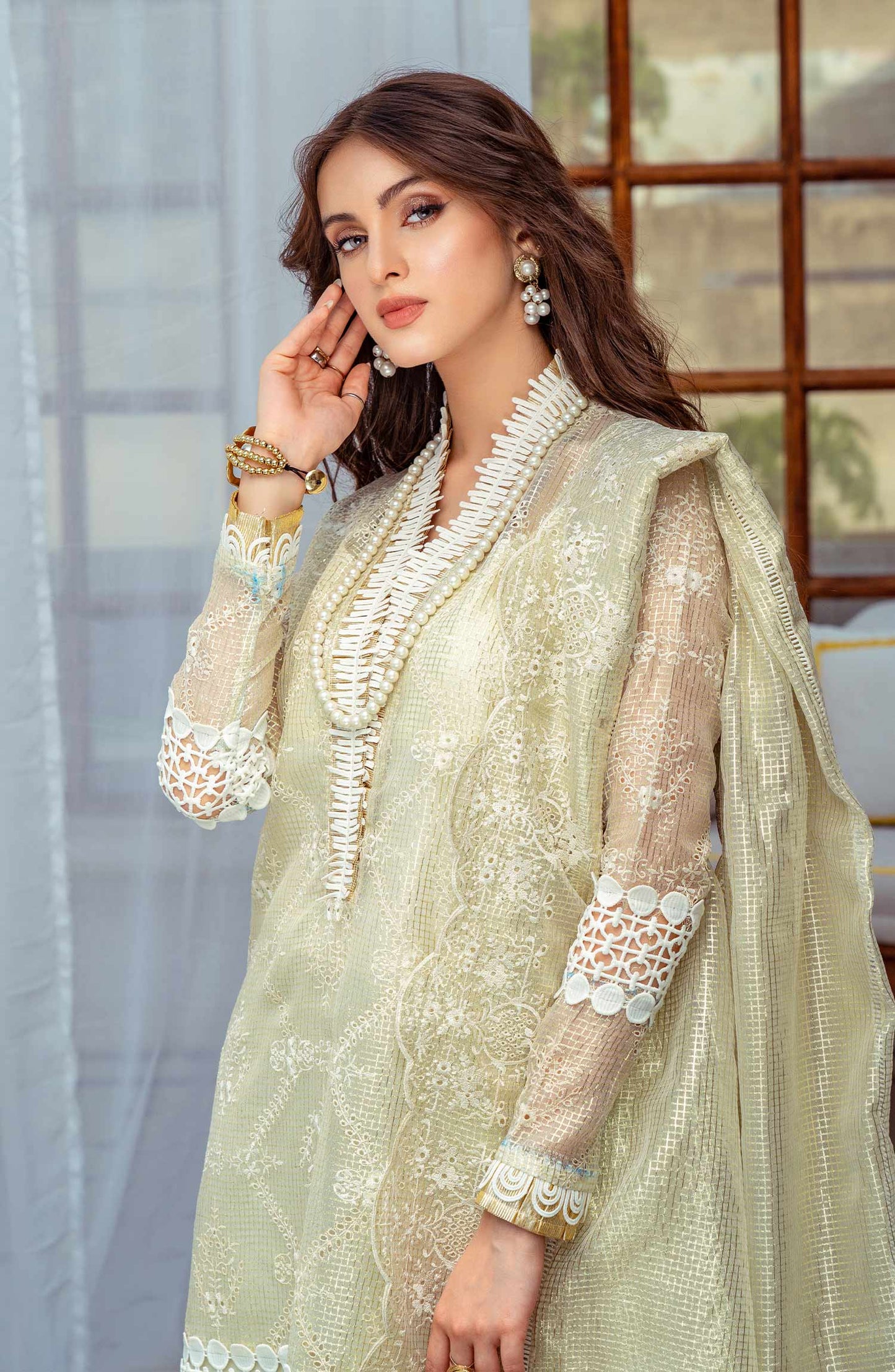 Gold Line - (MLRD - 063) | Maryum N Maria Luxury Pret Eid Edit 2022 | Stitched Ready to Wear Suits