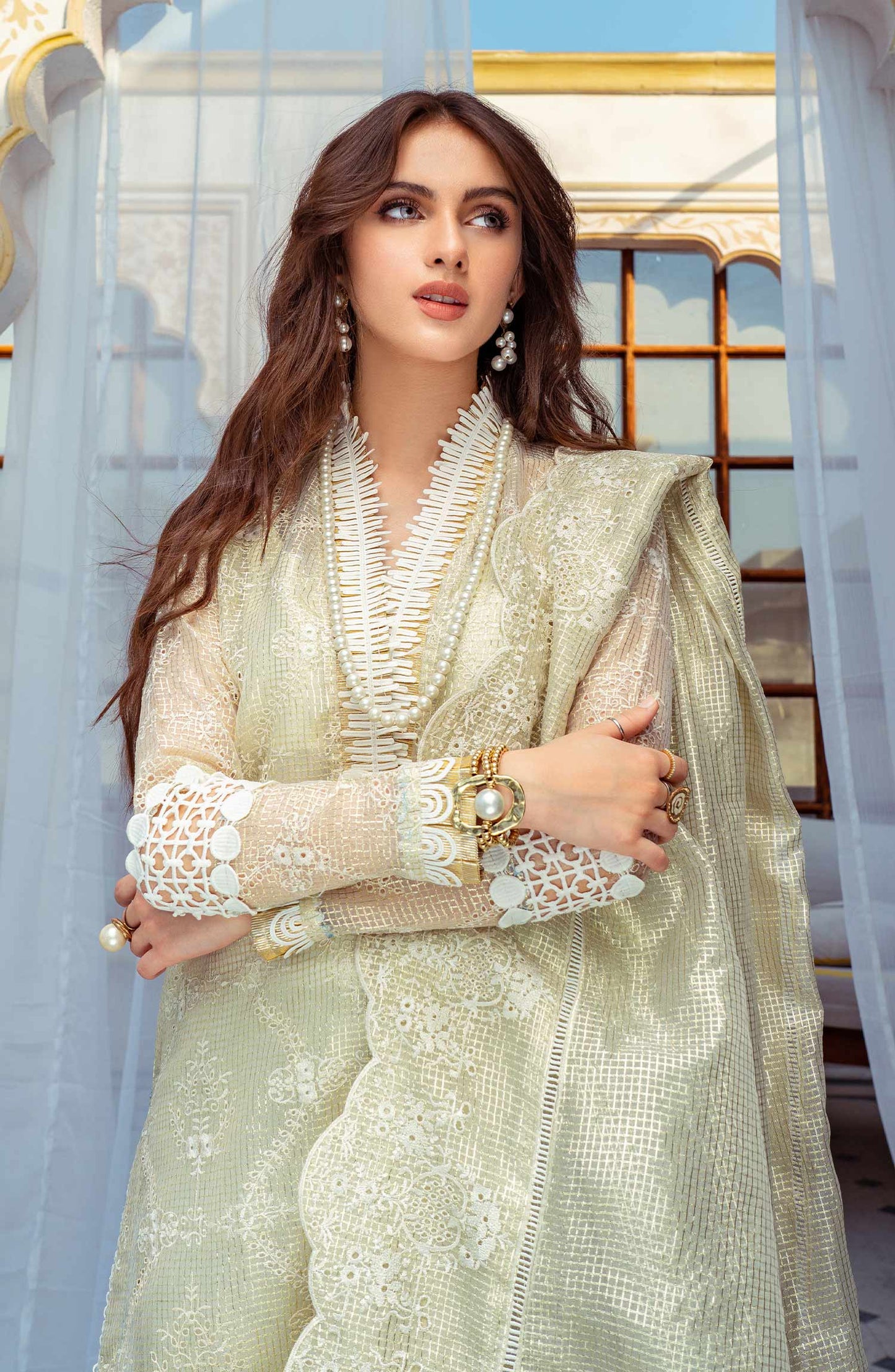 Gold Line - (MLRD - 063) | Maryum N Maria Luxury Pret Eid Edit 2022 | Stitched Ready to Wear Suits