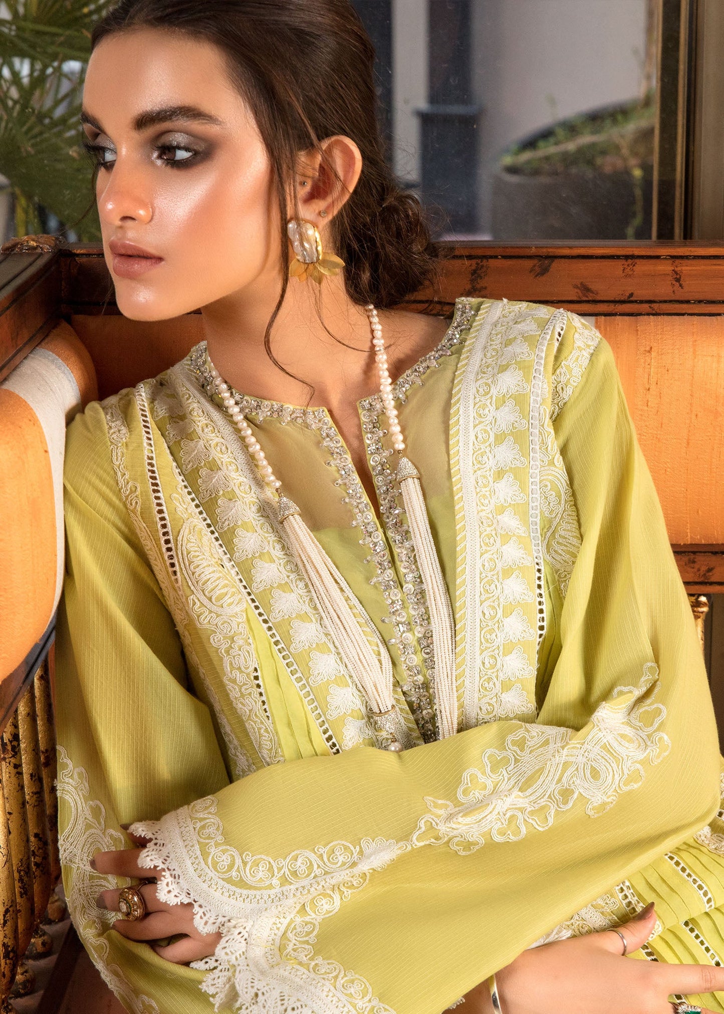 A Free Spirit | Crimson X Saira Shakira Eid Pret '22 | Stitched RTW Rib Lawn Suits