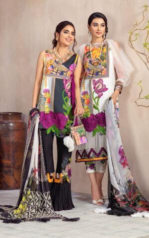 DANDELION CB-1A | Bella Fusion Mix Cambric Collection SS'21 | Unstitched Cambric Suits