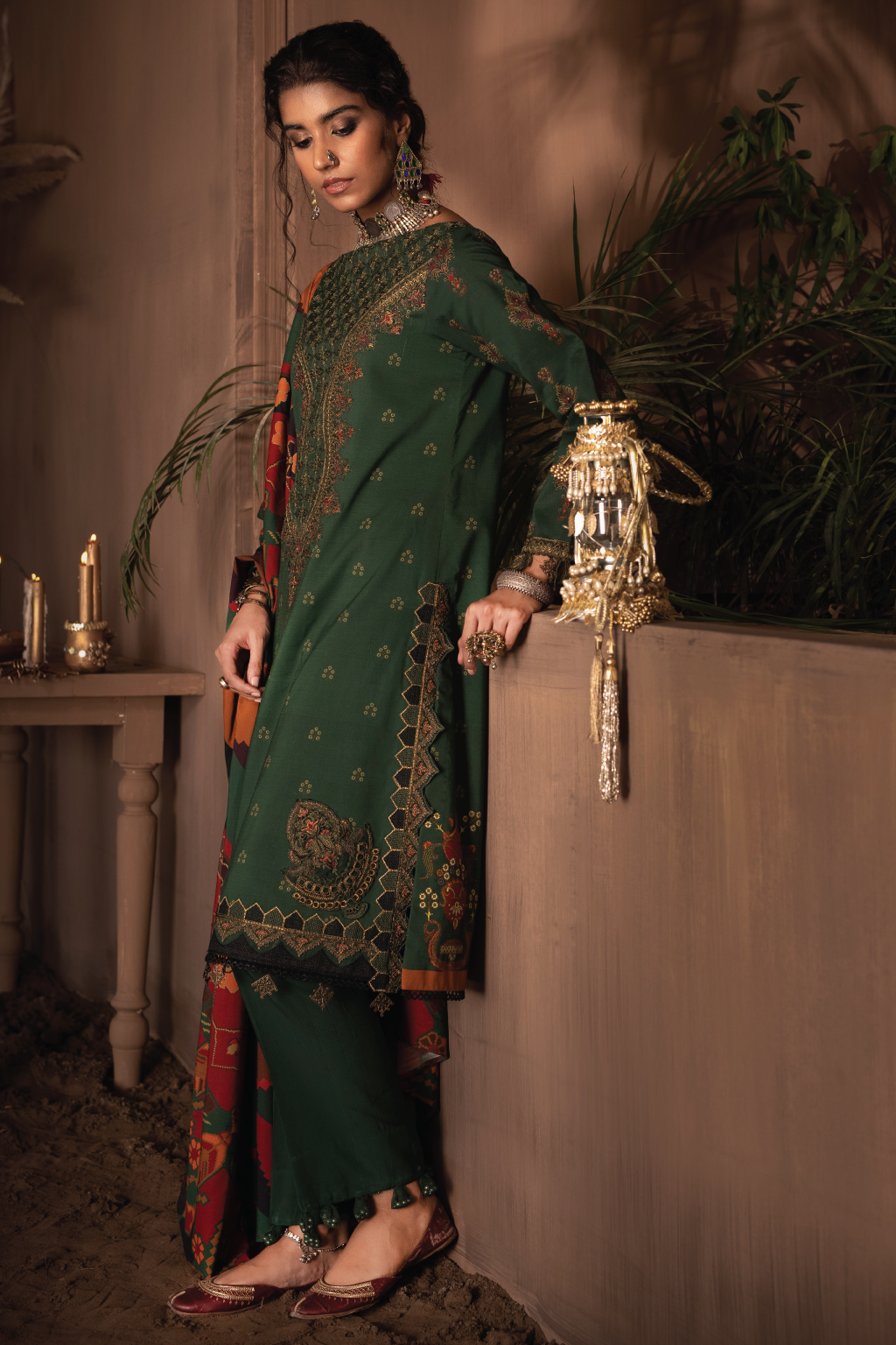 ILC-08 KHUDRAH -3PC | Iznik Zarafshan Linen Collection 2021 | Unstitched Embroidered Linen Organza Suits