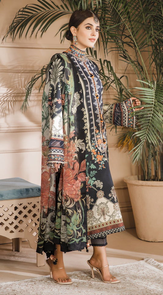 AZMINA | Anaya Noor Bano Cambric Collection '21 | Unstitched Embroidered Cambric Suits