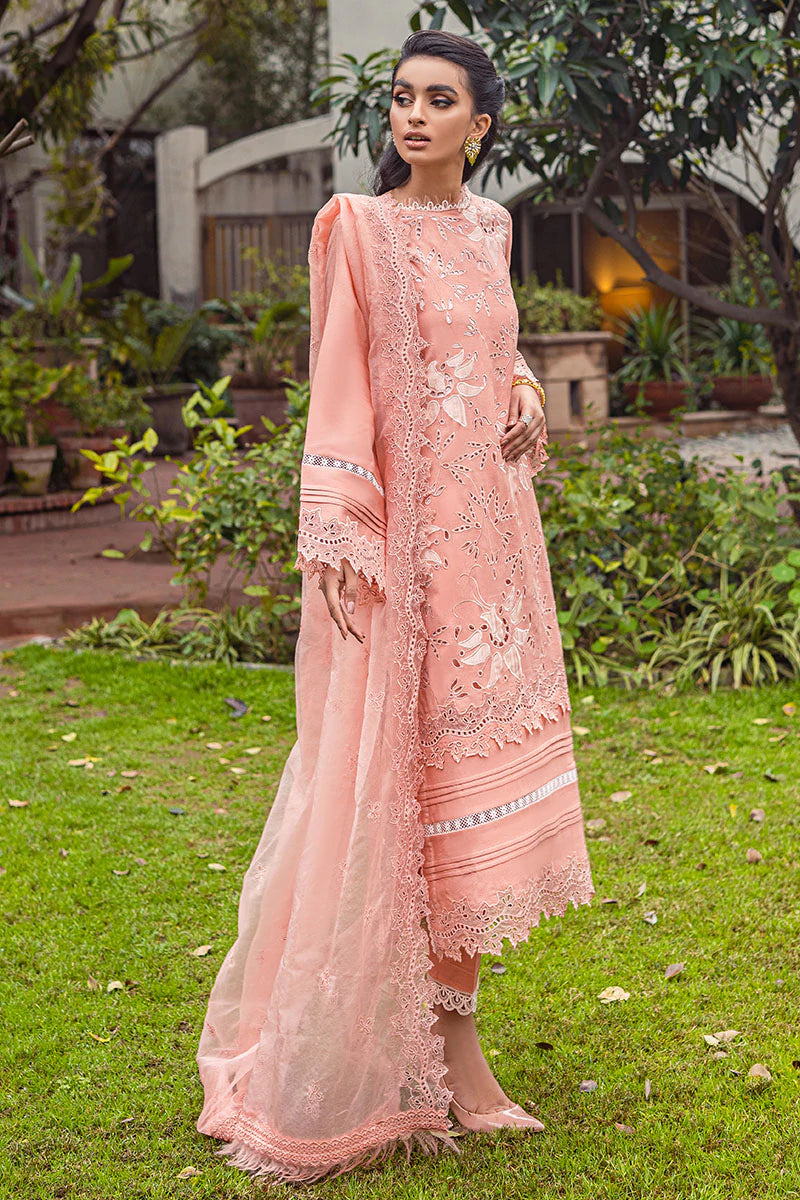 ORCHID MCP-11 | Mushq Summer Bloom Casual Pret ‘22 | Unstitched Embroidered Cotton Net Suits