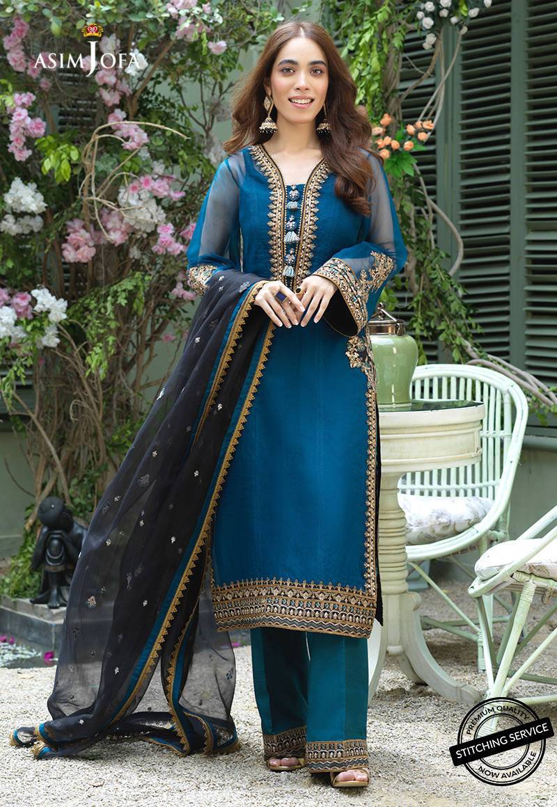 AJFC-48 | Asim Jofa Jashn Collection 2021 | Unstitched Organza Suit