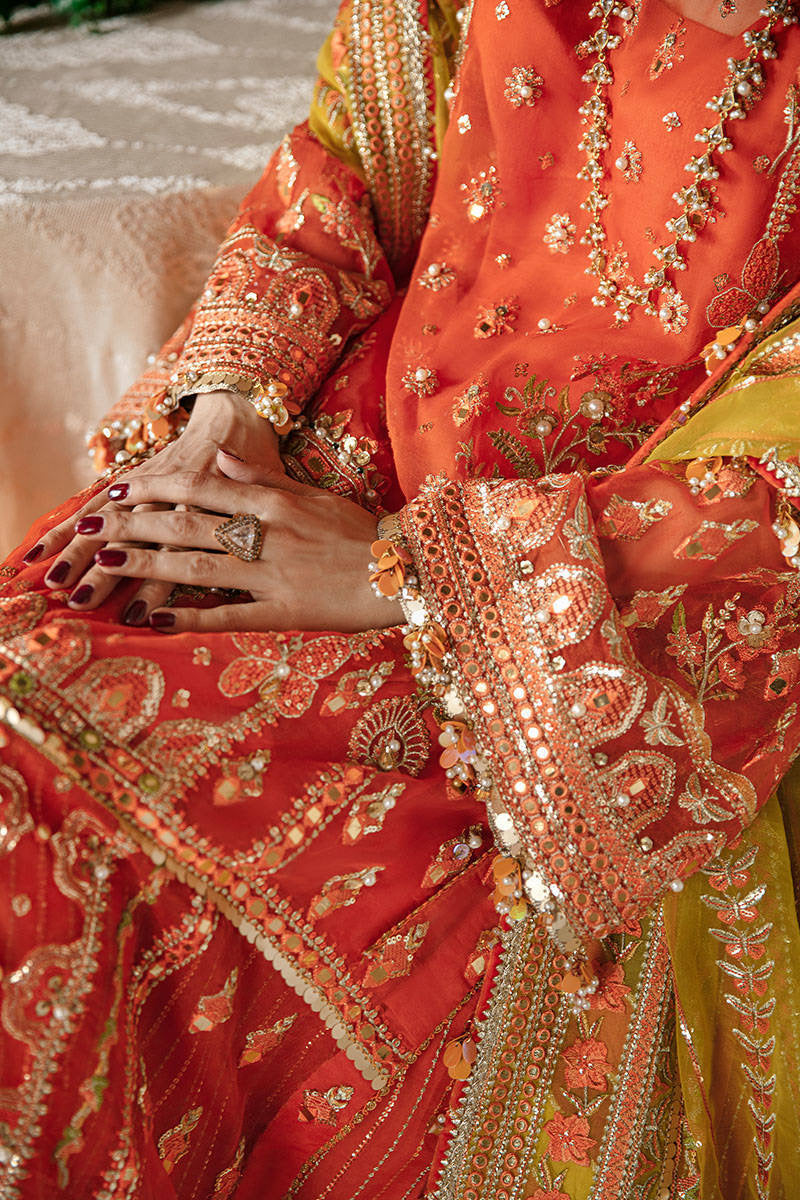 NAZIA HASSAN | MNR Zarlish Festive Unstitched Collection 2022 | Unstitched Embroidered Organza Suit